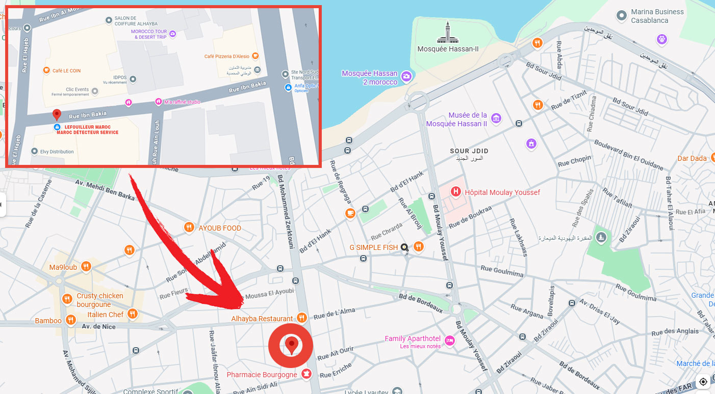 plan lefouilleur maroc casablanca